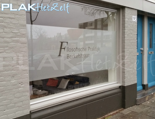 Gesneden Raamfolie 1 Gematteerde Raamfolie Logos Winkel