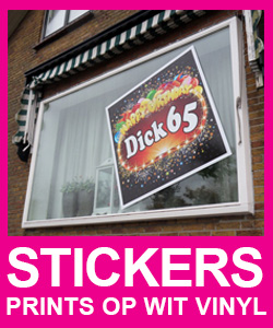 Full Color Sticker (Prints op wit Vinyl)