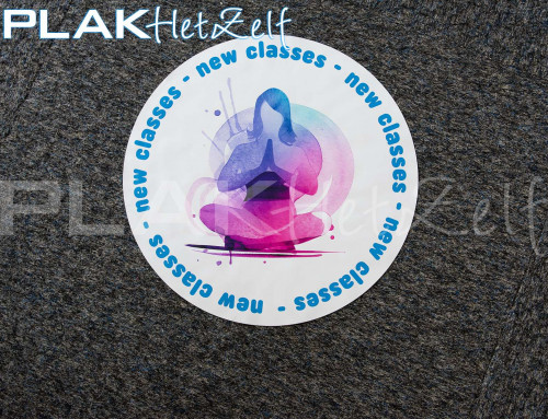 Vloer sticker, logo, rond, vloerbedekking