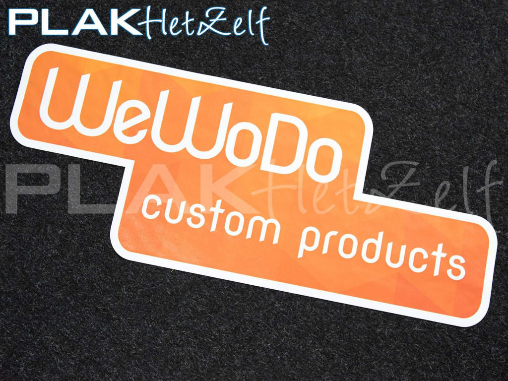 vloersticker, op maat, logo, vorm gesneden, vloerbedekking