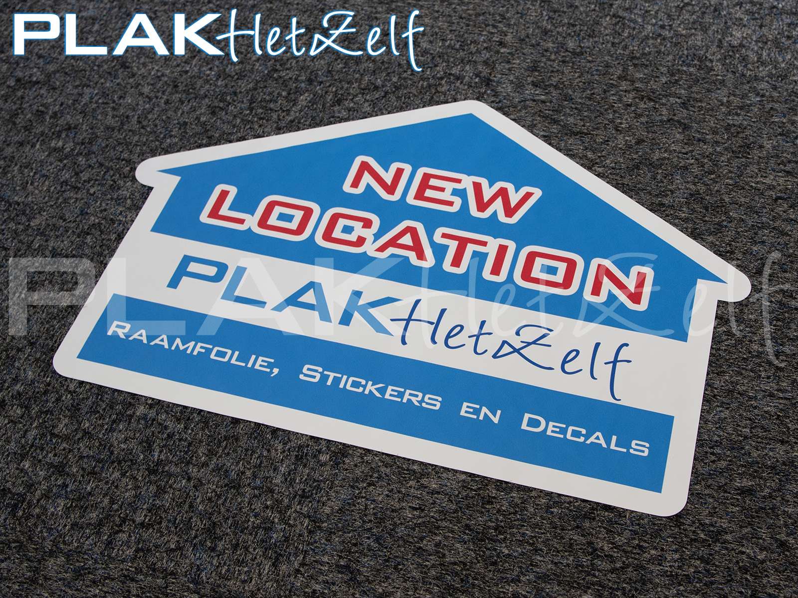 vloer sticker op maat, vloerbedekking, vorm gesneden, PLAKhetZelf