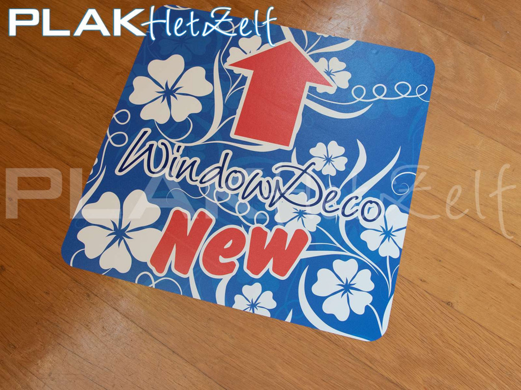 vloer sticker, product promotie, houten vloer, PLAKhetZelf