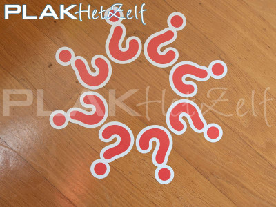 vloer sticker, stickerset, vorm gesneden, houten vloer