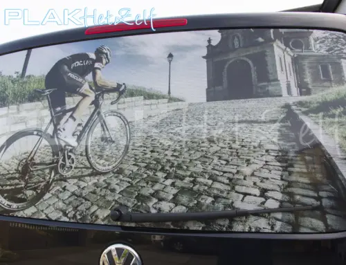 One-way vision raamfolie, tegen inkijk, autoraam