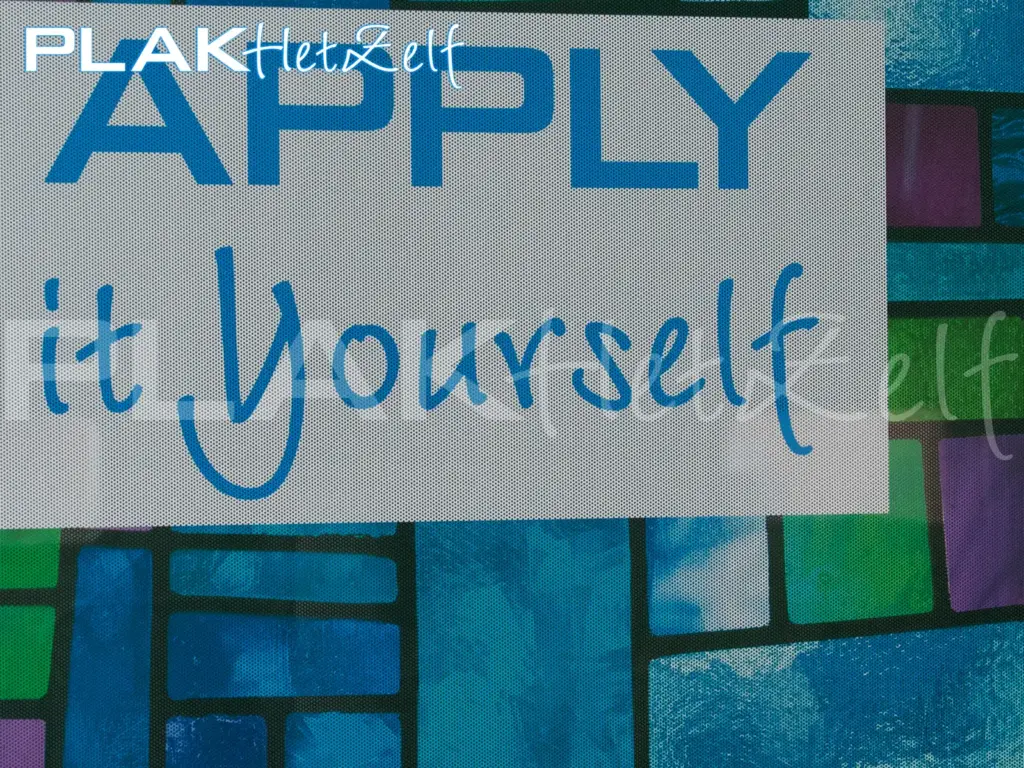 Raamfolie met gaatjes